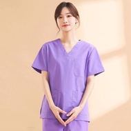 Breathable Scrub Shirt Medical Doctors Medical Surgical Tops Nurse Uniform Women