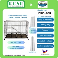 DR. CAGE DRC-209 Pet Cages Wrought Iron With Powder Coating / Cat Cages / Sangkar kucing