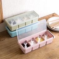 [FREE SPOON] Kitchen Spice Storage Box 4 Compartments 4in1 Multipurpose Storage Box Daput Spice Cont