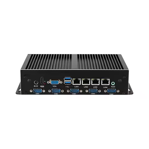 Helor Industrial Mini PC with I3 I5 I7 Borebone Kit DDR3 RAM SSD Support Linux with 4xLAN 6xRS232/48