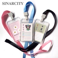 SC Id Card Holder Lanyard Potrait Polos Premium | Kalung Id Card | 2 in 1 Id Card + Lanyard | Keplek