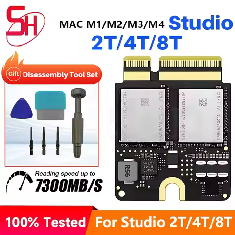 2TB 4TB 8TB Hard Disk Upgrade Kit Small Plate For Mac Studio SSD M1 M2 M3 M4 PRO MAX Expand Memory M