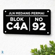 CUSTOM ACRYLIC HOUSE NUMBER 30x17 RAISED ACRYLIC HOUSE NUMBER/