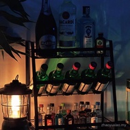 Red Wine Rack T9J5 Restaurant Household Simple Display Rack Multi-Layer Wine Rack Desktop Table Iron