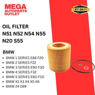 ENGINE OIL FILTER N52 N52N N53 N54 N55 N20 S55 - BMW E90 E91 F30 E60 E61 F10 X3 X5 X6 Z4 11427953129