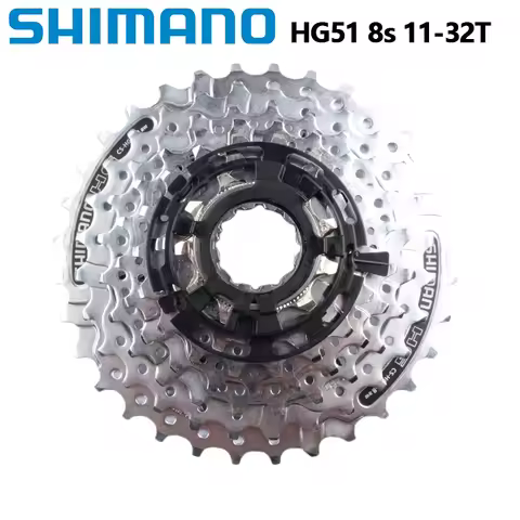 Shimano HG51 8Speed Cassette CS-HG51-8 MTB Mountain Bike K7 Freewheel 8s 11-32T Bicycle Parts Origin