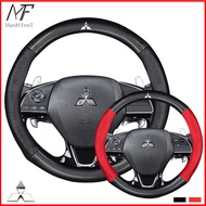 【Big Sale】JC ทั้งหมดMitsubishiคาร์บอนไฟเบอร์หนังวัวพวงมาลัยรถยนต์สำหรับMitsubishi Xpander Pajero Out