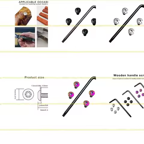 Q2Q4 Professional 4Pcs Slotted Screw Handle Grip Screw For 1911 P4 Model Grips Crafted From Stainles