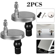 [YF] 2x Toilet Seat Hinges Top Close Soft Release Quick Fitting Heavy Duty Hinge Pair