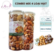 Combo Mix 4 Loại Hạt ( Hạt Dẻ Cười Hạt Điều Hạt Macca Hạnh Nhân Rang Bơ) 250g/500g MULTIFOOD