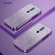Clear Phone Case OPPO F5 F7 F9 / F9 Pro F11/ F11 Pro Gradient Bling Glitter Plating Soft Silicone Back Cover