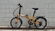 DAHON 大行 Dream D6 摺疊單車，橙色車身，幾乎全新，保養良好，全部功能正常，六速