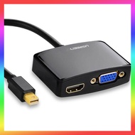 Ugreen Mini Displayport Display Port to HDMI VGA ABS Adapter - MD108/10439 - Black
