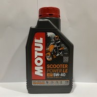 Nhớt xe ga MOTUL SCOOTER POWER 5W40 và láp Motul [Mua 5 tặng 1 phểu]