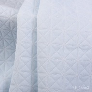 Bubble Jacquard Quilted Air Layer Triangle Plaid Knitted Jacquard Latex Pillow Fabric Baby Outwear Fabric