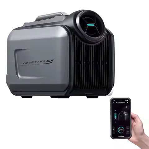 Cybertake S2 Pro Portable Camping Air Conditioner, 1500W/5100 BTU Cooling and 1800W/6100 BTU Heating