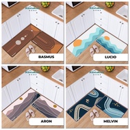 KINTAKUN KITCHEN MAT 2pcs 40 X 120 CM Printed Doormat/ Foot MAT/ 2IN1 PRINT KITCHEN MAT