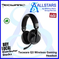 (ALLSTARS) Tecware Q3 Wireless Gaming Headset (3.5mm / Wireless 2.4GHz / Bluetooth) (TWAC-Q3W-BK) (W