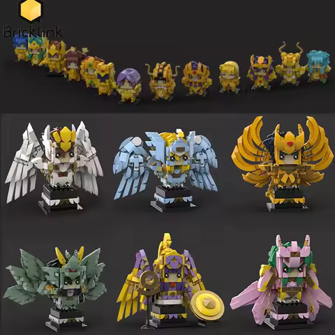 Bricklink Japan Anime Saints Seiyaed Figures Saori Kido Twelve Gold Saint Bricks Head Sets Glacier I
