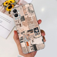 เคส A06 Samsung Galaxy เคส SM-A065F ฝาภาพวาดหลากสีสันเคสโทรศัพท์ซิลิโคนใสสำหรับ Samsung A06ปลอกอ่อน0