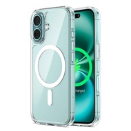 Wireless Charging case For iPhone 16/16 Plus 16 Clear Shockproof 16Plus Magnetic