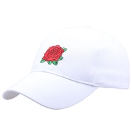 Rose Flower Table Tennis Bat Embroidery Baseball Cap