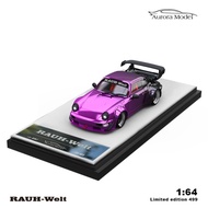 Aurora Model 1:64 RWB Porsche 964 Electroplated Black Purple Gradient Limited