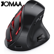 Seenda เมาส์แนวตั้งบลูทูธชาร์จได้เมาส์ออปติคัลอเนกประสงค์2.4G ใช้ร่วมกันได้กับ Apple Mac Windows