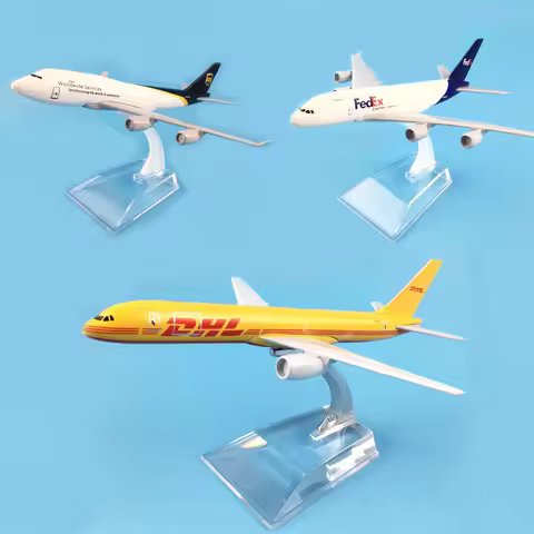 16cm Airplane Model DHL Boeing B757 UPS Boeing B747 FEDEX EXPRESS Airbus A380 Aircraft Model 1:400 s