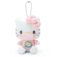 SANRIO - Hello Kitty 日版 口罩 毛絨 公仔 帶口罩造型 毛公仔 掛飾 吊飾 凱蒂貓 KT 絕版 日本炒價