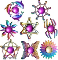 Mainan Fidget Hand Spinner Metal Rainbow / Mainan spinner besi