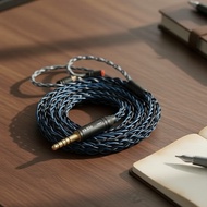 KBEAR ST12 8-strand 4N OFC silver-plated MMCX 2-pin QDC IEM cable for in-ear monitors & HiFi Kabel K