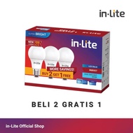 In-Lite INB007 Bulb Package Buy 2 Get 1 Free 5W 7W 9W 12W 15W 18W E27 WHITE /YELLOW