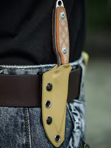 Kizer Fixed Blade Knife Muskrat 1064C1 2024 New 154CM Steel Blade With Micarta Handle EDC Knife For 