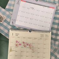 Taiwan-Made 2026 Desk Calendar Stand Hanging Monthly Wall 115 Years Flower Stationery 16K