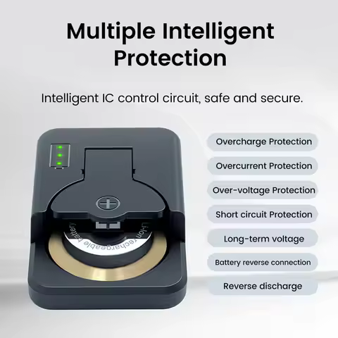 Universal Button Battery Charger With LED Indicator For LIR2032/2430/2450/2025/2016/1632/1025 4.2VPo