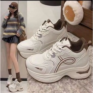 Women's 8-9cm high padded shoes with pearls, light and comfortable, slim design