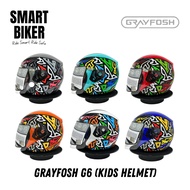 Grayfosh G6 Kids Helmet 100% Original SIRIM Approved JPJ Lulus Helmet Budak