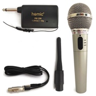 Homic Microphone Wireless Single dan Kabel HM-298 MIc Karaoke