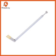 Pinkcat 1Pc 37cm 5 Section Telescopic Stainless Steel AM FM Radio Universal Antenna MY