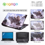 Screen Guard Skin Keyboard Protector Garskin Laptop Sticker Dell G3 15 3500 3590 G5 5500 5505 Matte Clear Anti Bluelight Cooskin FullBody Transparent