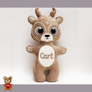 Personalised Cute Christmas deer Stuffed toy ,Super cute personalised soft plush