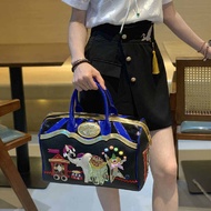 กระเป๋าผู้หญิงสไตล์ Y2K ขนาดใหญ่สีบล็อก