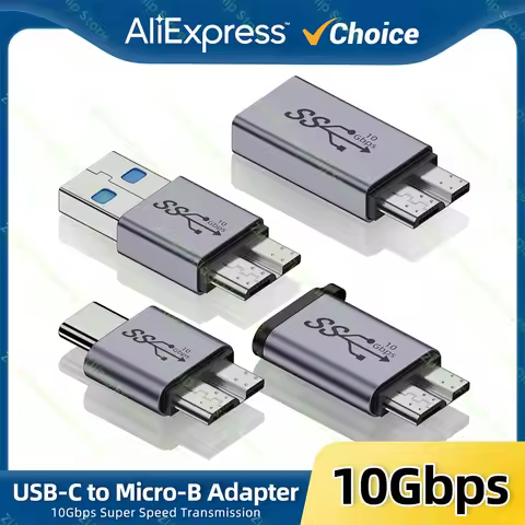 USB A/C to Micro B 3.0 Adapter 10Gbps Super Speed Data Sync Converter For Macbook Pro Samsung HDD SS