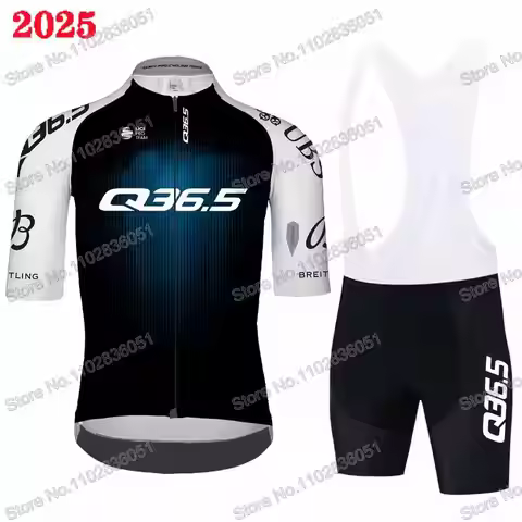 Q36.5 Pro Team 2025 Cycling Jersey Set Summer Clothing TDF Men Road Bike Shirts Top Suit Bicycle Sho