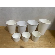 Paper Cup Hot 2Oz, 3Oz, 4Oz, 8Oz, 12Oz, 16Oz Heat Resistant Coffee Paper Cup Paper Cup WHITE