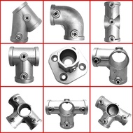 32 Round Pipe Connector Aluminum Alloy Steel Pipe Connector Fastener Pipe Holder Iron Pipe Connector