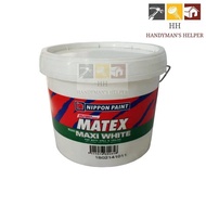 7L NIPPON PAINT MATEX 15245 MAXIWHITE CAT PUTEH CAT DINDING CAT KAPUR CAT SILING