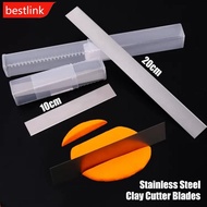 BESTLINK 10cm/20cm Stainless Steel Clay Cutter Blades Blade Pottery Cutter Handicraft DIY Polymer Cl