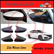 Honda Civic FC 2016 - 2021 Side Mirror Cover M4 Inspired Style Glossy Black Carbon Design Printing Civic FC Accessories